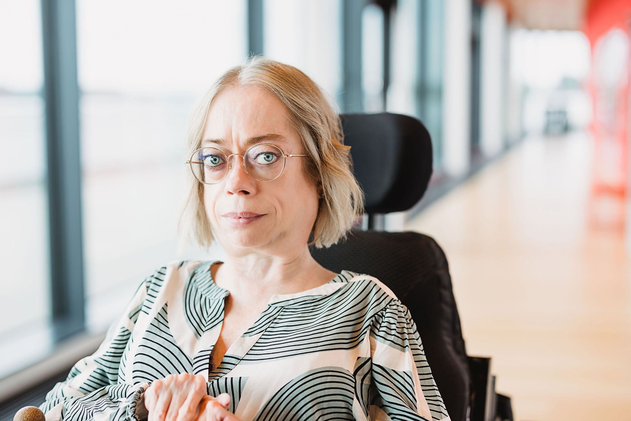 Bild på Sophie Karlsson, IfAs Ordförande. Fotograf: Yurika Palmqvist